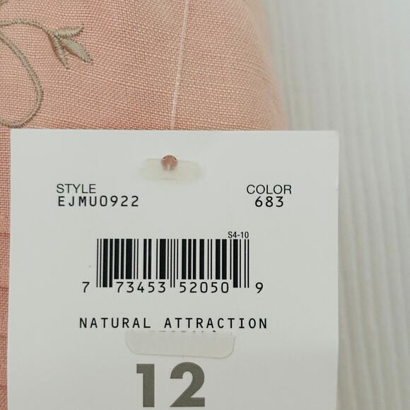 Emma James Linen / Rayon Blend Peachy Pink Dress Size 12 NWT - Picture 6 of 6